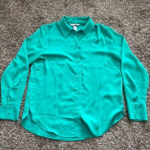 Green H&M button down blouse